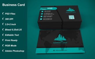 Visiting Card - Business Card - E-card Template with Customizable Designs - 417