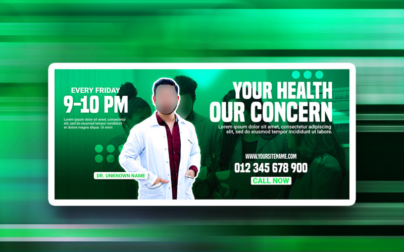 Creative Health care Social media PSD design template Social Media