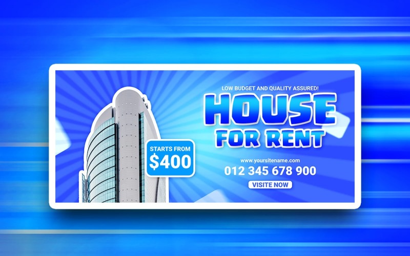 FREE House rent Social media PSD design template Social Media