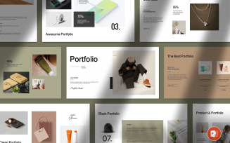 Portfolio PowerPoint Presentation Template Layout