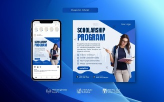 Premium Study Abroad Education Social Media PSD Template