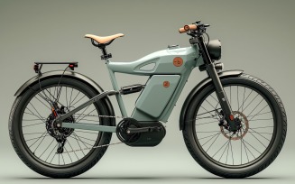 Electric E-Bikes, Bicycle Sleek Design 01