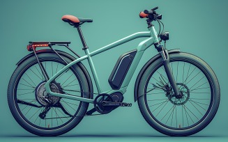 Electric E-Bikes, Bicycle Sleek Minimalist Design 02