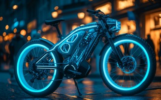 Electric E-Bikes, Bicycle Sleek Minimalist Design 10