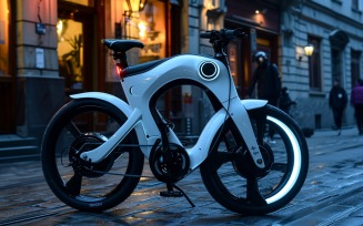 Electric E-Bikes, Bicycle Sleek Minimalist Design 34