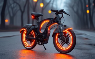 Electric E-Bikes, Bicycle Sleek Minimalist Design 36