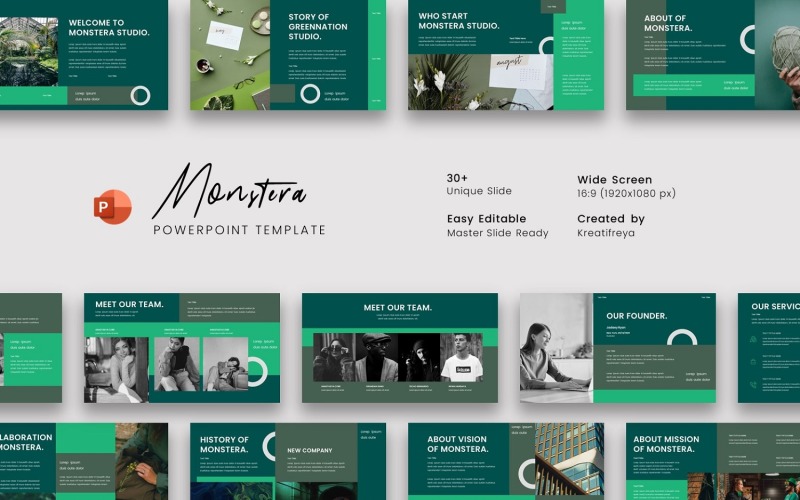 Monstera – Business PowerPoint Template