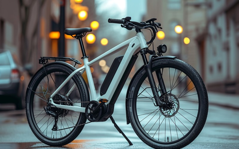 Electric E-Bikes, Bicycle Sleek Design 131 Illustration