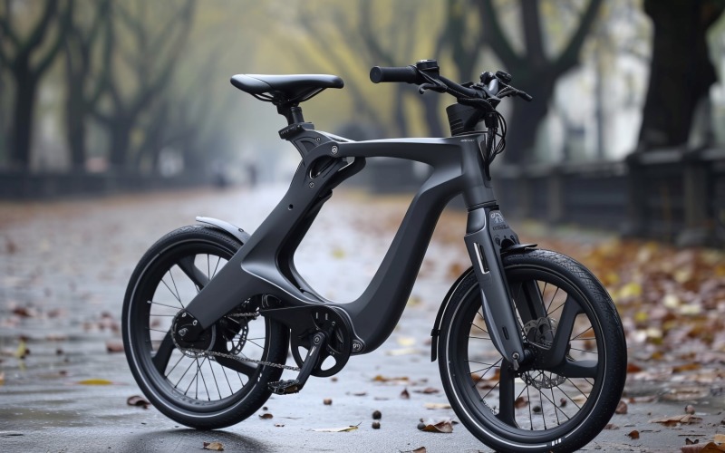 Electric E-Bikes, Bicycle Sleek Design 177 Illustration