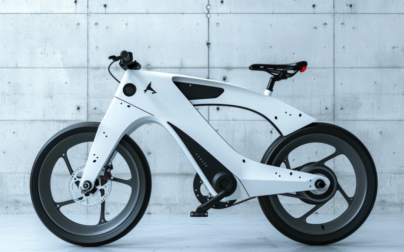 Electric E-Bikes, Bicycle Sleek Design 179 Illustration