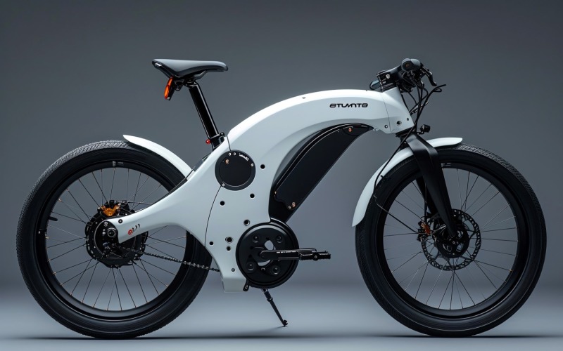 Electric E-Bikes, Bicycle Sleek Design 183 Illustration