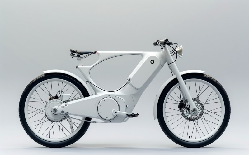 Electric E-Bikes, Bicycle Sleek Design 189 Illustration