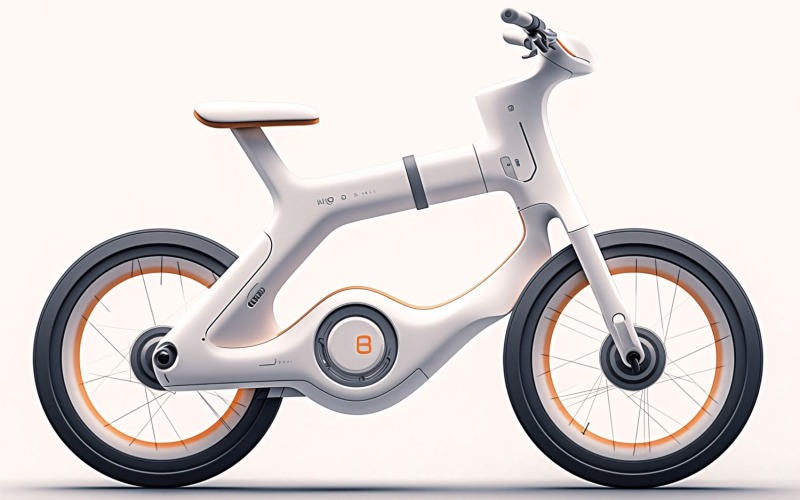 Electric E-Bikes, Bicycle Sleek Design 193 Illustration