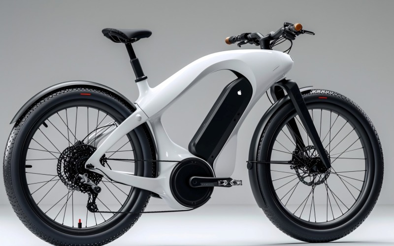 Electric E-Bikes, Bicycle Sleek Design 199 Illustration