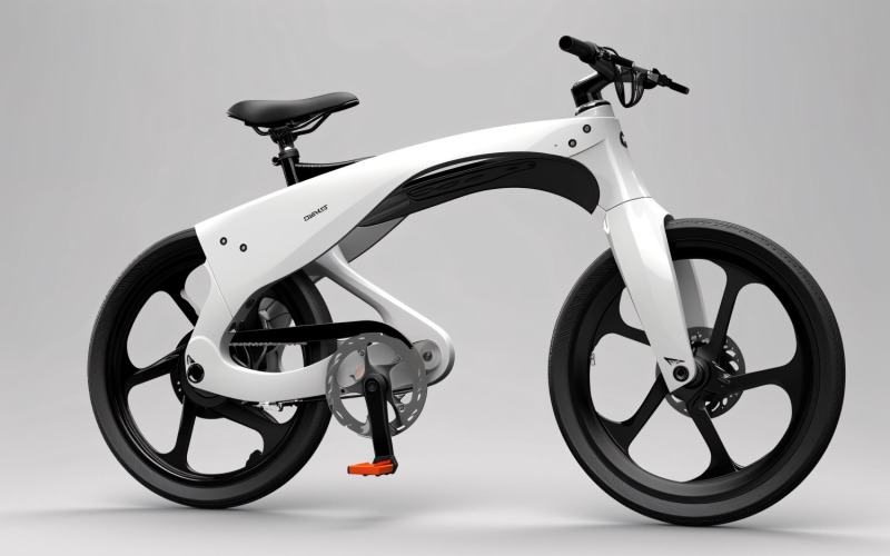 Electric E-Bikes, Bicycle Sleek Minimalist Design 176 Illustration