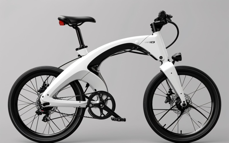 Electric E-Bikes, Bicycle Sleek Minimalist Design 178 Illustration