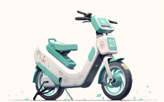 Electric E-Bikes, Bicycle Sleek Minimalist Design 186