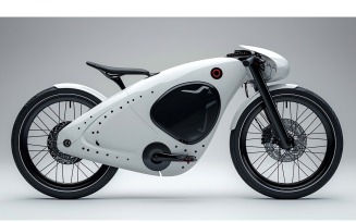 Electric E-Bikes, Bicycle Sleek Minimalist Design 198