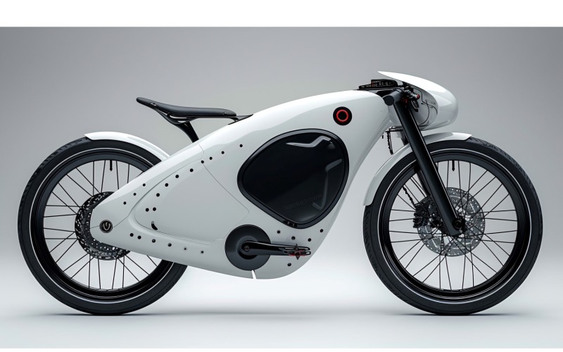 Electric E-Bikes, Bicycle Sleek Minimalist Design 198 Illustration