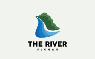 River Logo Design River Creek Nature V15