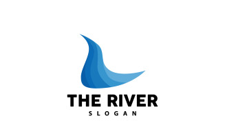 River Logo Design River Creek Nature V16