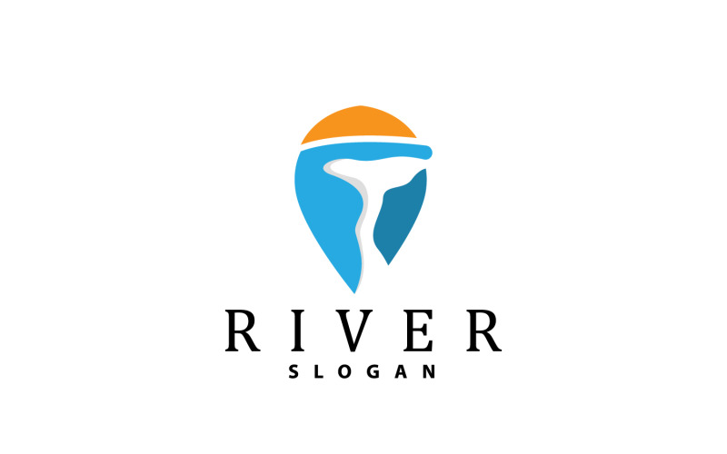 River Logo Design River Creek Nature V26 Logo Template