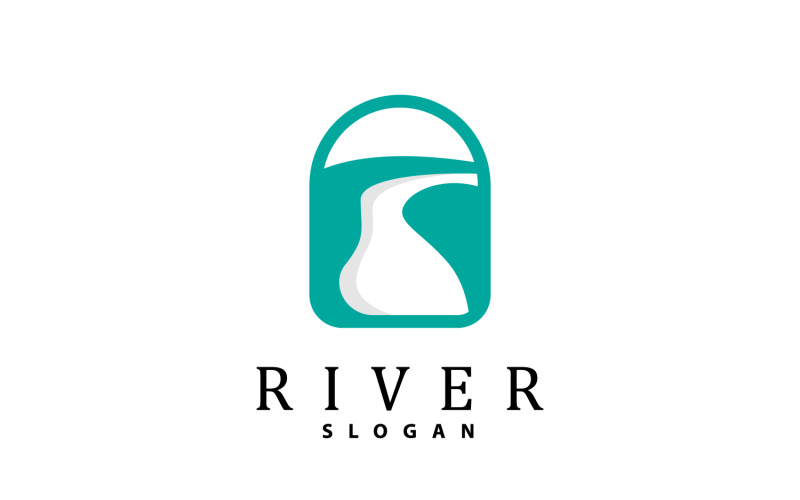 River Logo Design River Creek Nature V4 Logo Template