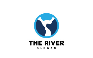 River Logo Design River Creek Nature V9