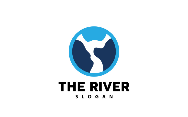 River Logo Design River Creek Nature V9 Logo Template