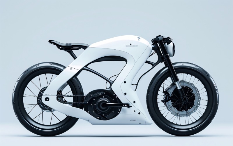 Electric E-Bikes, Bicycle Sleek Design 207 Illustration