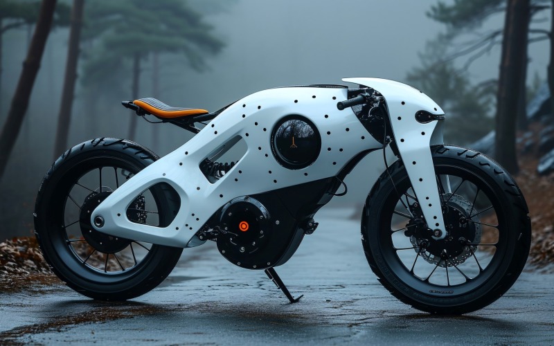 Electric E-Bikes, Bicycle Sleek Design 219 Illustration