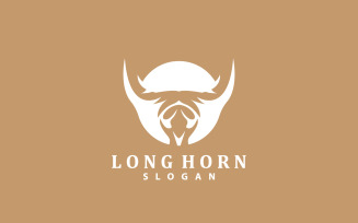 Long Horn Logo Livestock Texas Ranch V11