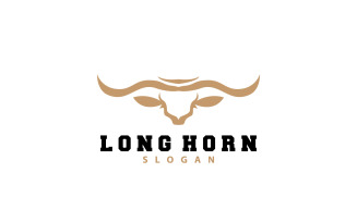 Long Horn Logo Livestock Texas Ranch V8