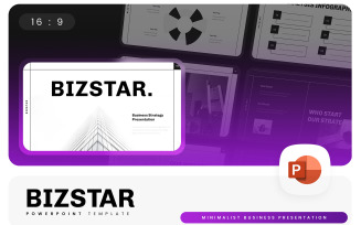 Bizstar – Business Minimalist PowerPoint Template