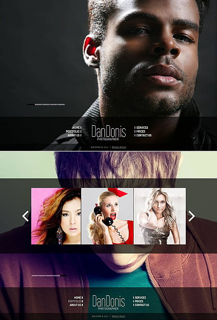 Photographer Portfolio Photo Gallery Template MotoCMS