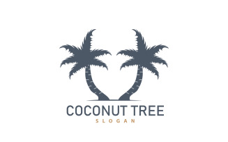 Coconut Tree Logo Palm Tree Plant V14