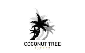 Coconut Tree Logo Palm Tree Plant V15