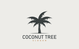 Coconut Tree Logo Palm Tree Plant V1