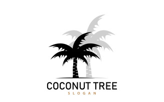 Coconut Tree Logo Palm Tree Plant V2