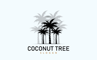 Coconut Tree Logo Palm Tree Plant V4