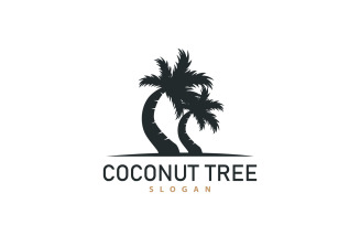 Coconut Tree Logo Palm Tree Plant V8