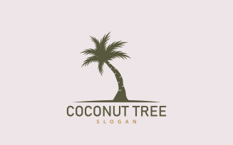 Coconut Tree Logo Palm Tree Plant V9