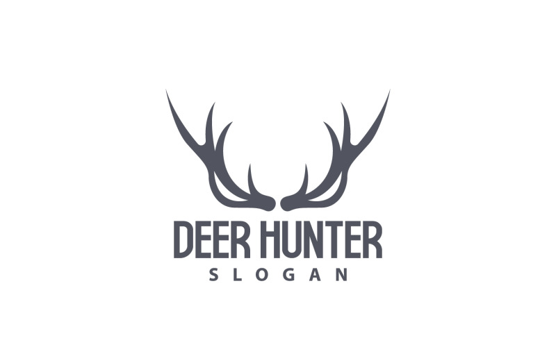 Deer Logo Deer Hunter Forest Animal V5 Logo Template