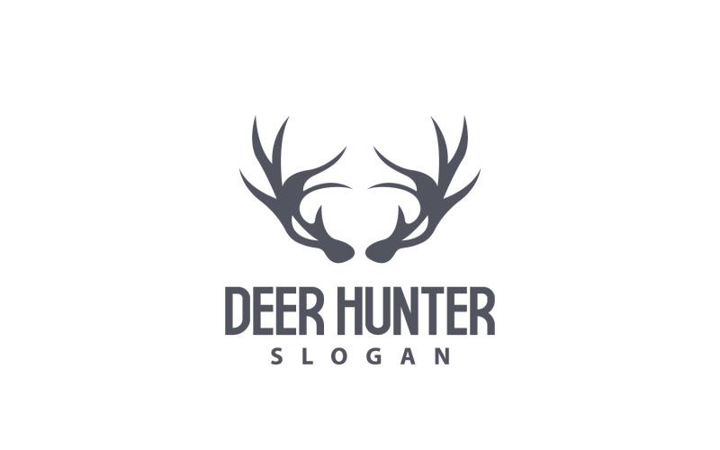 Deer Logo Deer Hunter Forest Animal V6 Logo Template