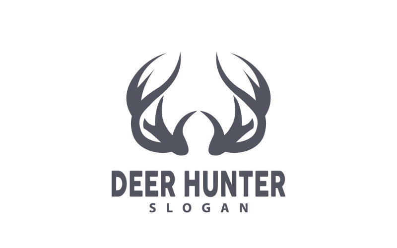 Deer Logo Deer Hunter Forest Animal V9 Logo Template