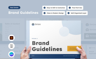 Horizon - Real Estate Brand Guideline Template