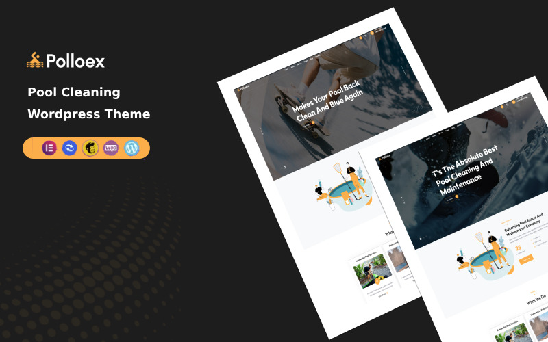 Polloex - Pool Cleaning & Serives WordPress Theme