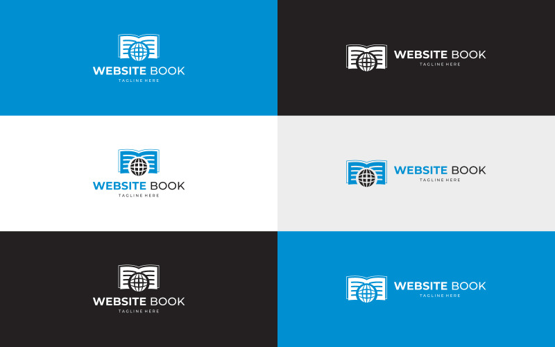 Website & Book Logo design Template Logo Template