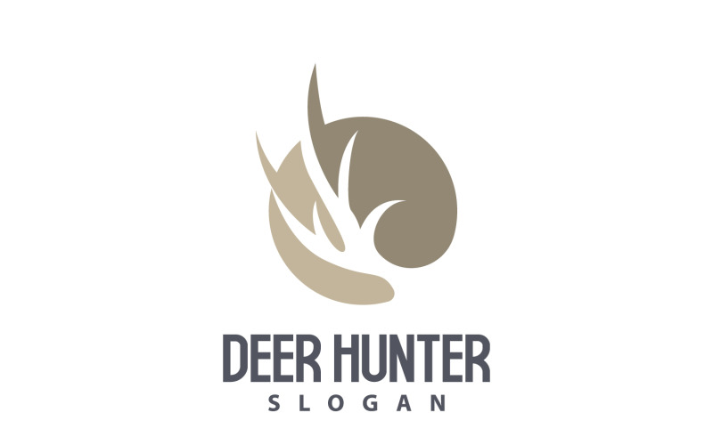 Deer Logo Deer Hunter Forest Animal V18 Logo Template