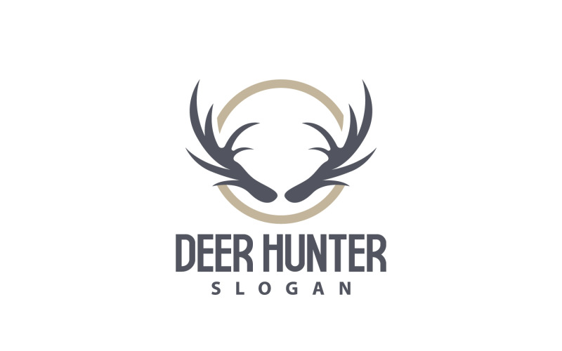 Deer Logo Deer Hunter Forest Animal V19 Logo Template